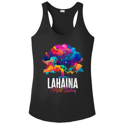 Lahaina Strong Maui Hawaii Old Banyan Tree Ladies PosiCharge Competitor Racerback Tank