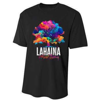 Lahaina Strong Maui Hawaii Old Banyan Tree Performance Sprint T-Shirt