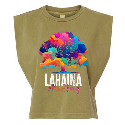 Lahaina Strong Maui Hawaii Old Banyan Tree Garment-Dyed Women's Muscle Tee