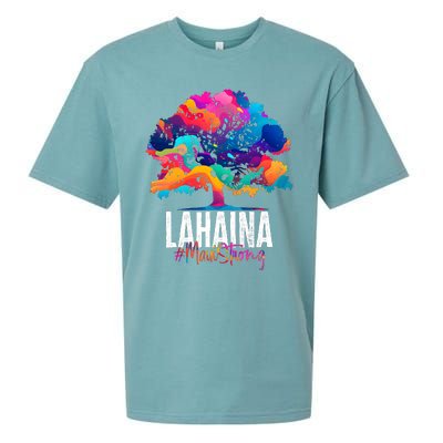 Lahaina Strong Maui Hawaii Old Banyan Tree Sueded Cloud Jersey T-Shirt