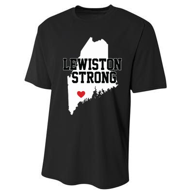 Lewiston Strong Maine Strong Performance Sprint T-Shirt