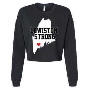 Lewiston Strong Maine Strong Cropped Pullover Crew