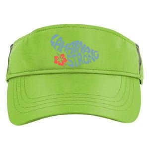 Lahaina Strong Maui Hawaii Shape Maui Hawaii Strong Maui Wildfire Lahaina Adult Drive Performance Visor