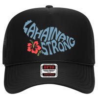 Lahaina Strong Maui Hawaii Shape Maui Hawaii Strong Maui Wildfire Lahaina High Crown Mesh Back Trucker Hat