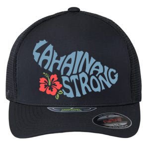 Lahaina Strong Maui Hawaii Shape Maui Hawaii Strong Maui Wildfire Lahaina Flexfit Unipanel Trucker Cap