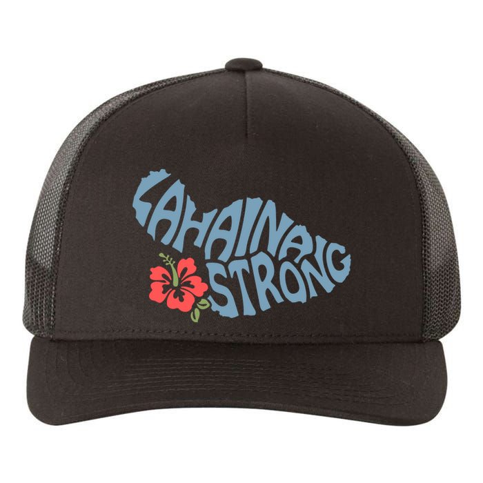 Lahaina Strong Maui Hawaii Shape Maui Hawaii Strong Maui Wildfire Lahaina Yupoong Adult 5-Panel Trucker Hat