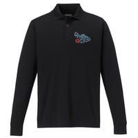 Lahaina Strong Maui Hawaii Shape Maui Hawaii Strong Maui Wildfire Lahaina Performance Long Sleeve Polo