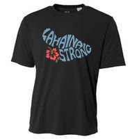 Lahaina Strong Maui Hawaii Shape Maui Hawaii Strong Maui Wildfire Lahaina Cooling Performance Crew T-Shirt