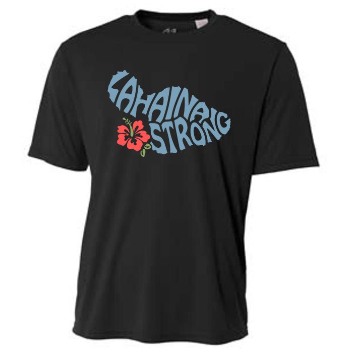 Lahaina Strong Maui Hawaii Shape Maui Hawaii Strong Maui Wildfire Lahaina Cooling Performance Crew T-Shirt