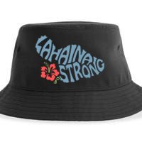 Lahaina Strong Maui Hawaii Shape Maui Hawaii Strong Maui Wildfire Lahaina Sustainable Bucket Hat