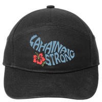 Lahaina Strong Maui Hawaii Shape Maui Hawaii Strong Maui Wildfire Lahaina 7-Panel Snapback Hat