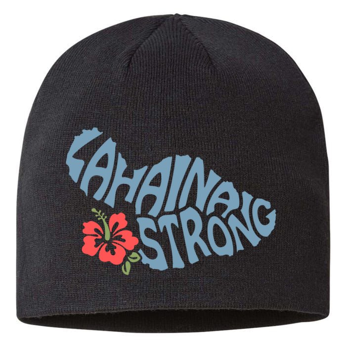 Lahaina Strong Maui Hawaii Shape Maui Hawaii Strong Maui Wildfire Lahaina Sustainable Beanie