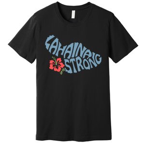 Lahaina Strong Maui Hawaii Shape Maui Hawaii Strong Maui Wildfire Lahaina Premium T-Shirt