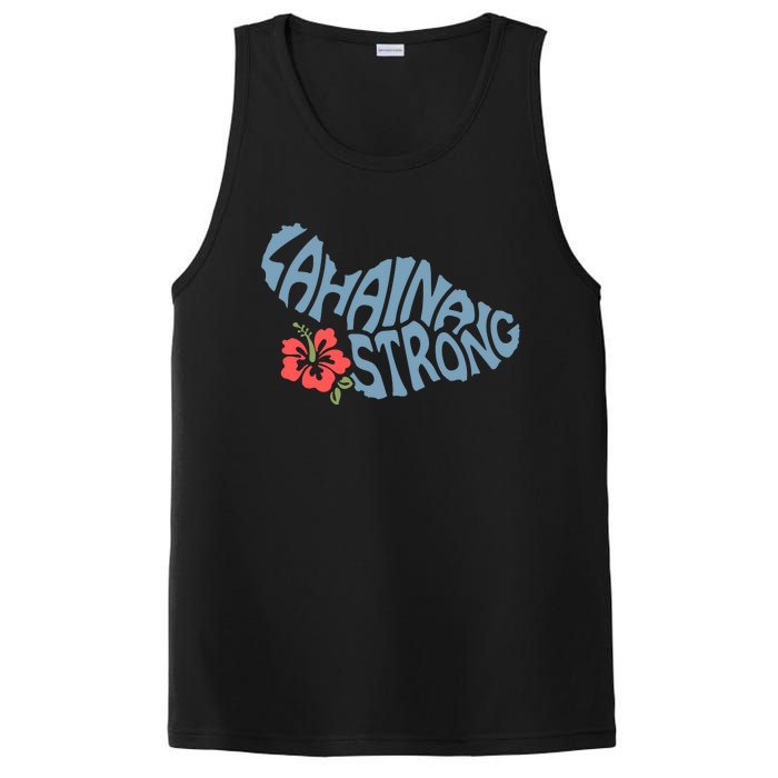 Lahaina Strong Maui Hawaii Shape Maui Hawaii Strong Maui Wildfire Lahaina PosiCharge Competitor Tank