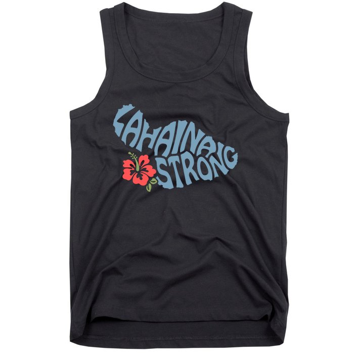 Lahaina Strong Maui Hawaii Shape Maui Hawaii Strong Maui Wildfire Lahaina Tank Top