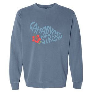 Lahaina Strong Maui Hawaii Shape Maui Hawaii Strong Maui Wildfire Lahaina Garment-Dyed Sweatshirt