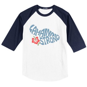 Lahaina Strong Maui Hawaii Shape Maui Hawaii Strong Maui Wildfire Lahaina Baseball Sleeve Shirt