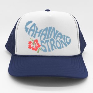 Lahaina Strong Maui Hawaii Shape Maui Hawaii Strong Maui Wildfire Lahaina Trucker Hat