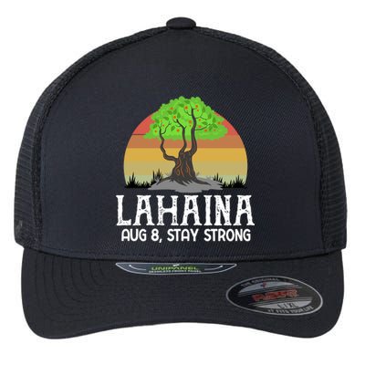 Lahaina Survivor Maui Hawaii Strong Flexfit Unipanel Trucker Cap