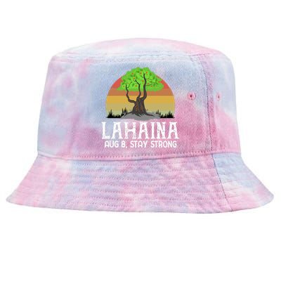 Lahaina Survivor Maui Hawaii Strong Tie-Dyed Bucket Hat