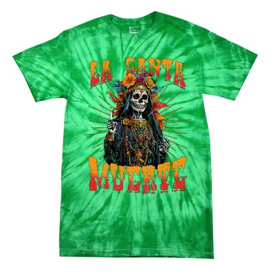 La Santa Muerte Sugar Skull La Catrina Cinco De Mayo Tie-Dye T-Shirt