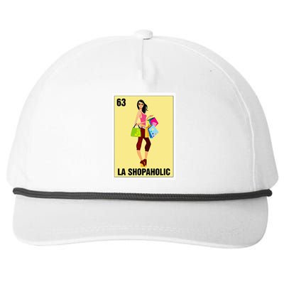 La Shopaholic Mexican Bingo Card Game Shopping Lover Shop Snapback Five-Panel Rope Hat