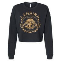 Lahaina Strong Maui Hawaii Old Banyan Tree saving squad Cropped Pullover Crew