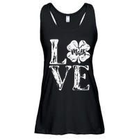 Love Shamrock Math Teacher St Patricks Day Ladies Essential Flowy Tank