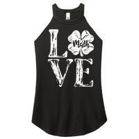 Love Shamrock Math Teacher St Patricks Day Women's Perfect Tri Rocker Tank