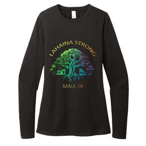 Lahaina Strong Maui Hawaii Old Banyan Tree saving thank you Womens CVC Long Sleeve Shirt