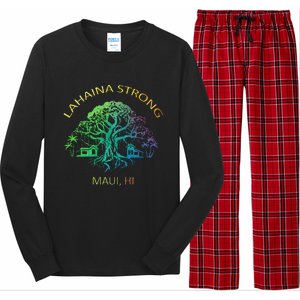 Lahaina Strong Maui Hawaii Old Banyan Tree saving thank you Long Sleeve Pajama Set