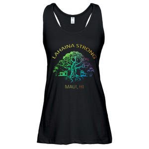 Lahaina Strong Maui Hawaii Old Banyan Tree saving thank you Ladies Essential Flowy Tank