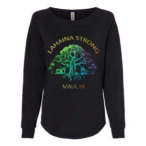 Lahaina Strong Maui Hawaii Old Banyan Tree saving thank you Womens California Wash Sweatshirt