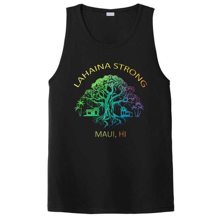 Lahaina Strong Maui Hawaii Old Banyan Tree saving thank you PosiCharge Competitor Tank