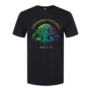 Lahaina Strong Maui Hawaii Old Banyan Tree saving thank you Softstyle CVC T-Shirt