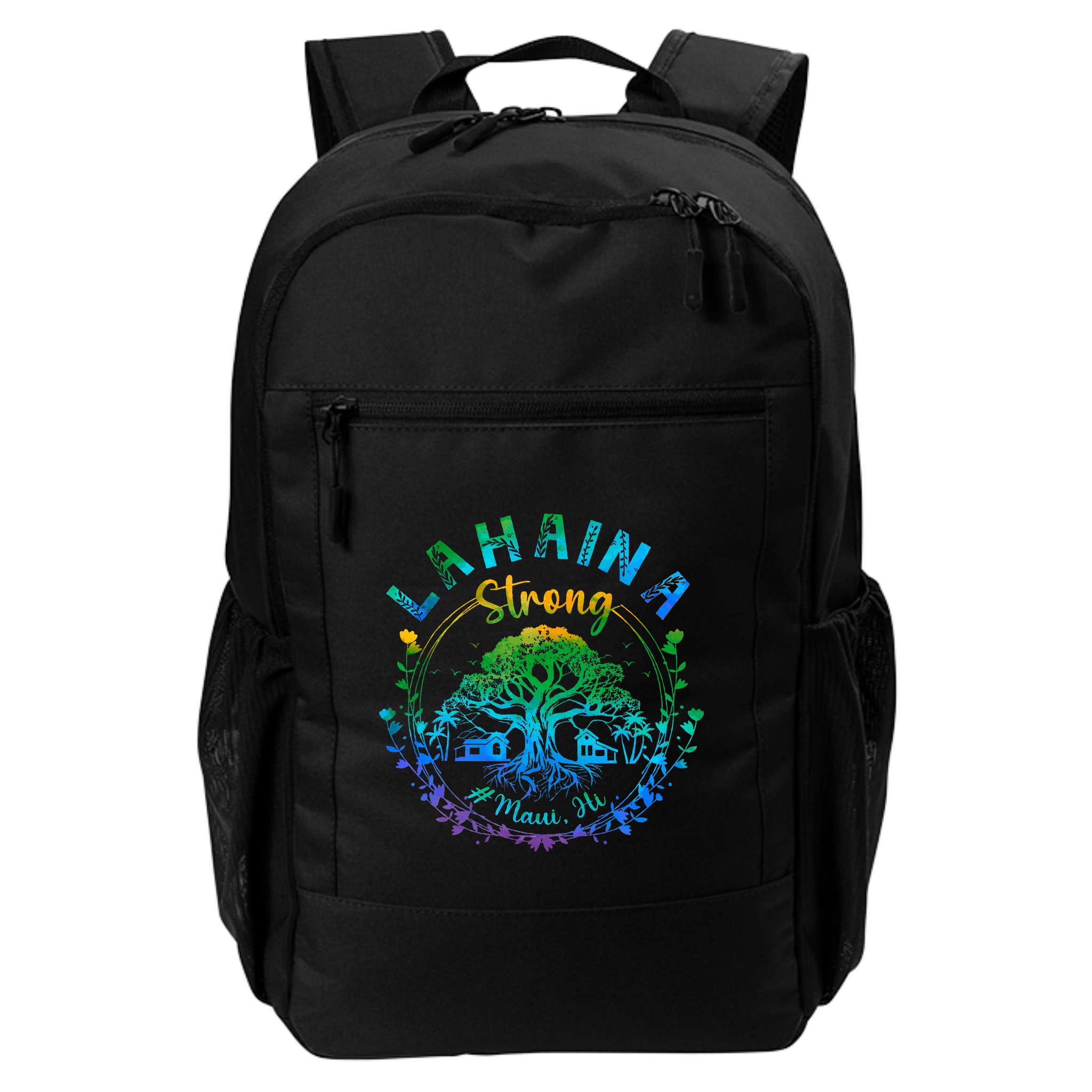 Lahaina Strong Maui Hawaii Old Banyan Tree saved majestic  Backpack