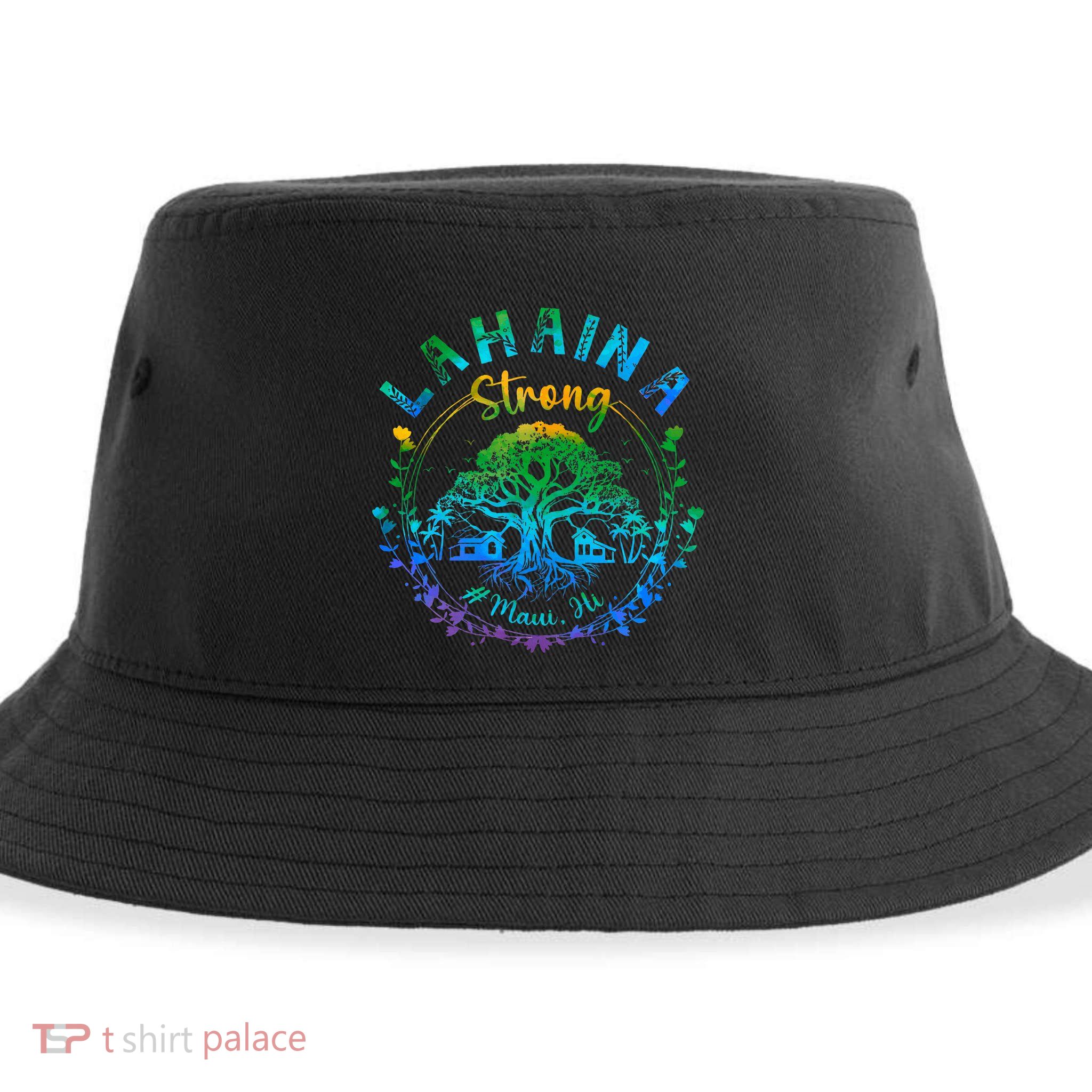 Lahaina Strong Maui Hawaii Old Banyan Tree saved majestic  Sustainable Bucket Hat