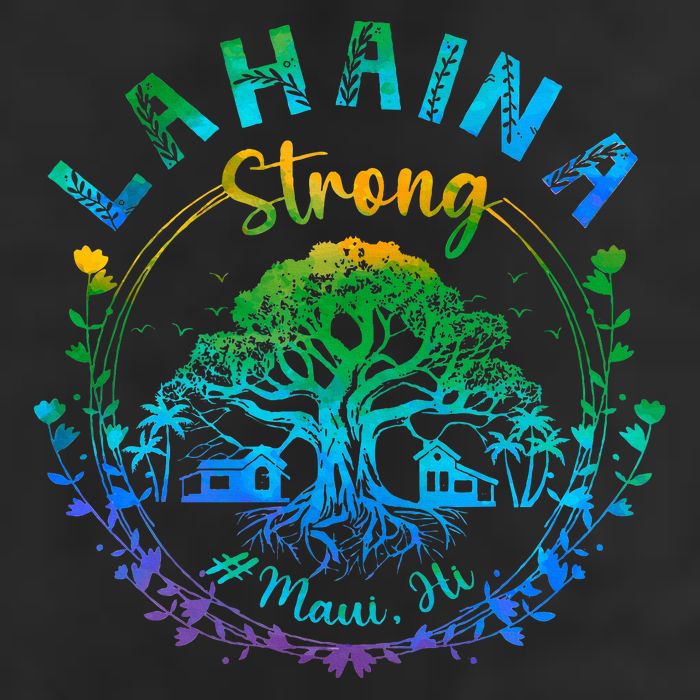 Lahaina Strong Maui Hawaii Old Banyan Tree saved majestic  Adult Drive Performance Visor