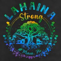 Lahaina Strong Maui Hawaii Old Banyan Tree saved majestic  Golf Towel