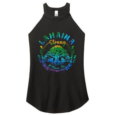 Lahaina Strong Maui Hawaii Old Banyan Tree saved majestic  Women's Perfect Tri Rocker Tank