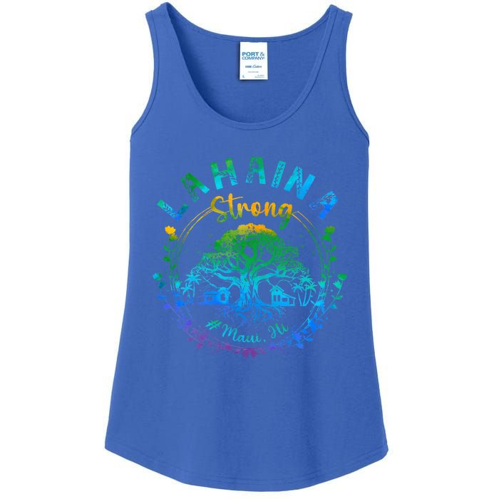 Lahaina Strong Maui Hawaii Old Banyan Tree saved majestic  Ladies Essential Tank