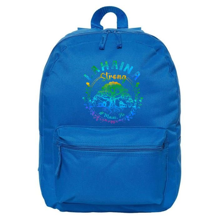 Lahaina Strong Maui Hawaii Old Banyan Tree saved majestic  16 in Basic Backpack
