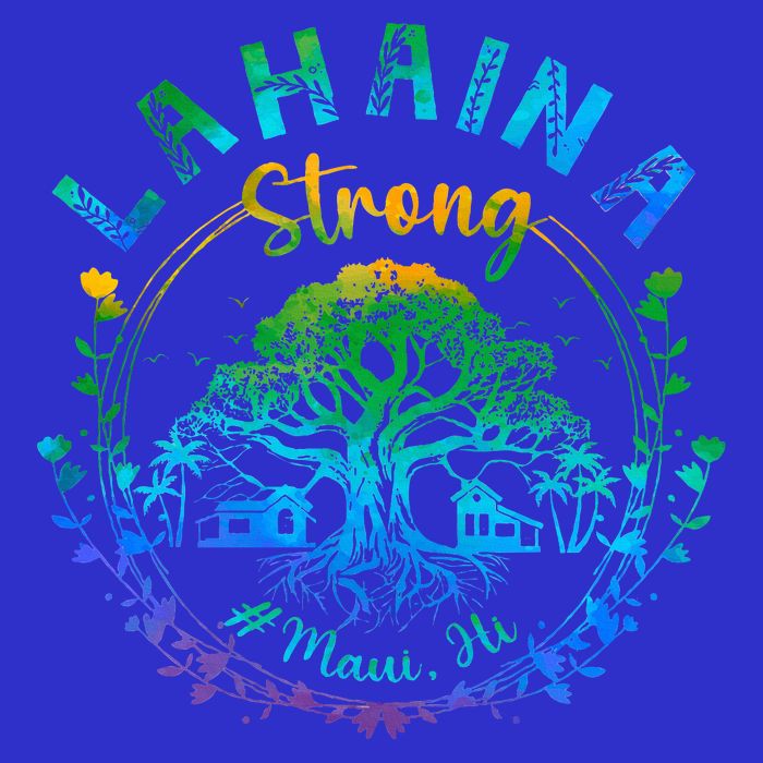 Lahaina Strong Maui Hawaii Old Banyan Tree saved majestic  16 in Basic Backpack
