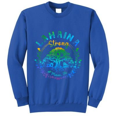 Lahaina Strong Maui Hawaii Old Banyan Tree saved majestic  Tall Sweatshirt