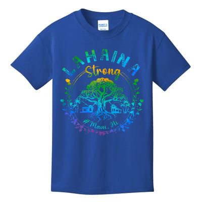 Lahaina Strong Maui Hawaii Old Banyan Tree saved majestic  Kids T-Shirt