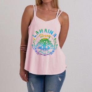 Lahaina Strong Maui Hawaii Old Banyan Tree saved majestic  Women's Strappy Tank