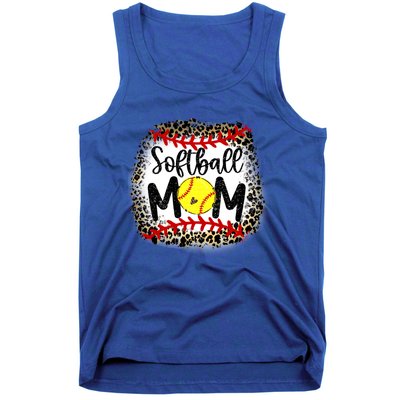 Leopard Softball Mom Funny Gift Softball Mom Meaningful Gift Tank Top