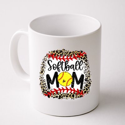 Leopard Softball Mom Funny Gift Softball Mom Meaningful Gift Coffee Mug