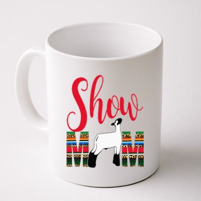 Livestock Show Mom Lamb Silhouette Serape Gift Coffee Mug