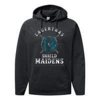 LagerthaS Shield Maidens Viking Warrior Shieldmaiden Performance Fleece Hoodie